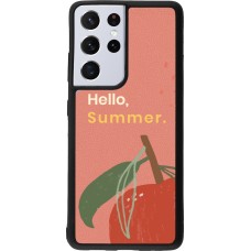 Coque Samsung Galaxy S21 Ultra 5G - Silicone rigide noir Summer 2025 Hello summer