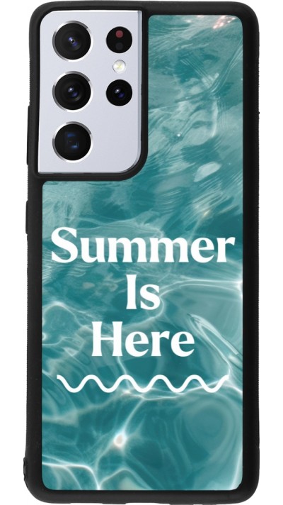 Coque Samsung Galaxy S21 Ultra 5G - Silicone rigide noir Summer 2025 Summer is here