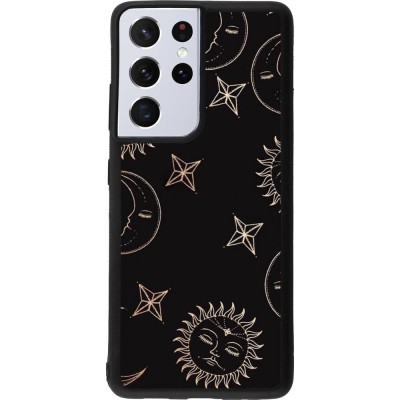 Hülle Samsung Galaxy S21 Ultra 5G - Silikon schwarz Suns and Moons