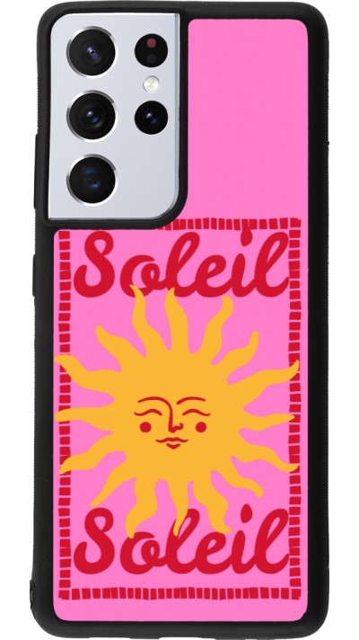 Coque Samsung Galaxy S21 Ultra 5G - Silicone rigide noir Sun sun 2026