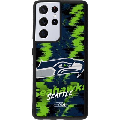 Samsung Galaxy S21 Ultra 5G Case Hülle - Silikon schwarz Super Bowl 26 Seattle 2