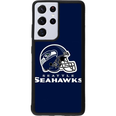 Samsung Galaxy S21 Ultra 5G Case Hülle - Silikon schwarz Super Bowl 26 Seattle 3