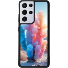 Samsung Galaxy S21 Ultra 5G Case Hülle - Silikon schwarz Artificial vegetation 2025