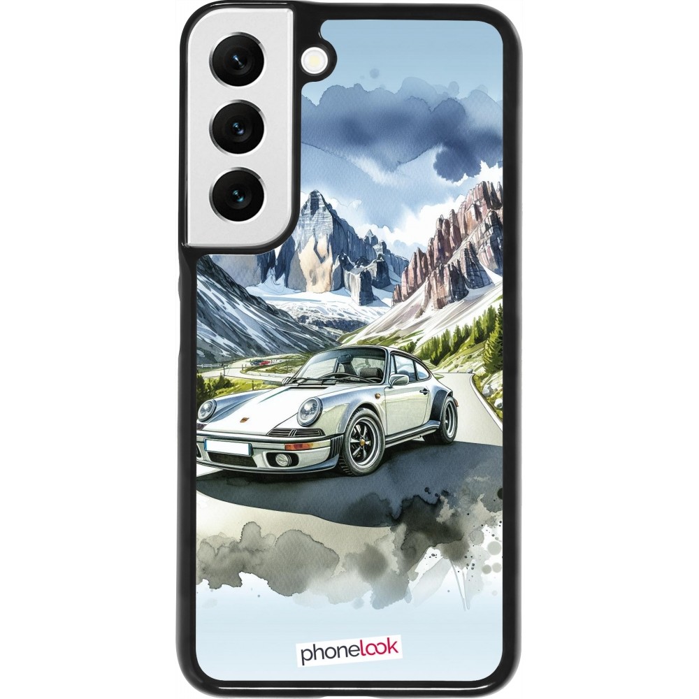 Coque Samsung Galaxy S22 - Porsche 911 Mountain Watercolor