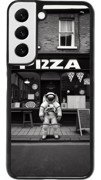 Samsung Galaxy S22 Case Hülle - Astronaut vor einer Pizzeria