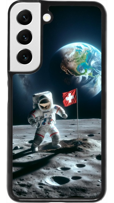 Samsung Galaxy S22 Case Hülle - Astro Schweiz auf dem Mond