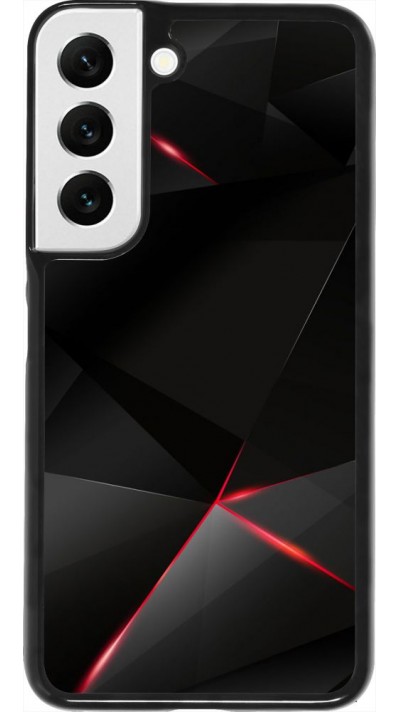 Coque Samsung Galaxy S22 - Black Red Lines