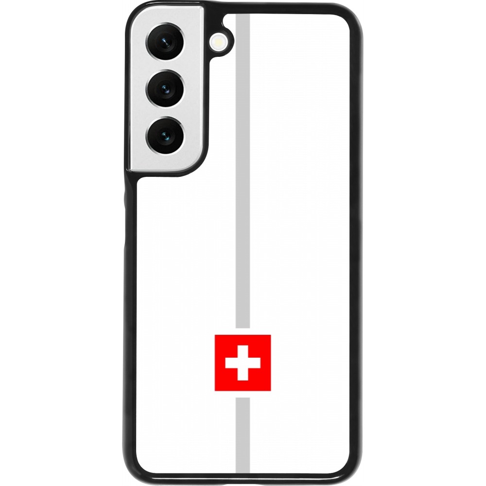 Coque Samsung Galaxy S22 - Canton CH blanc