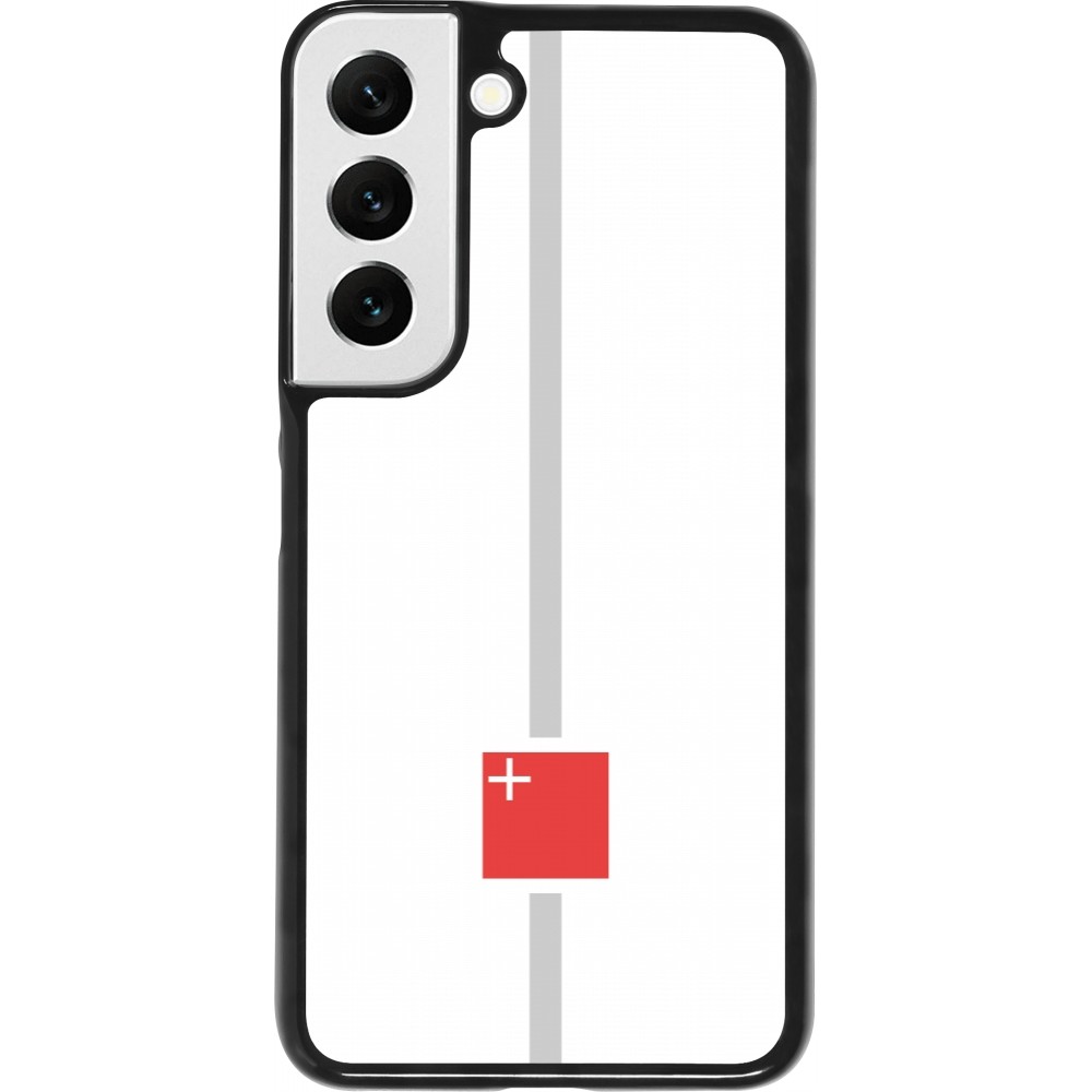 Samsung Galaxy S22 Case Hülle - Kanton SZ weiss
