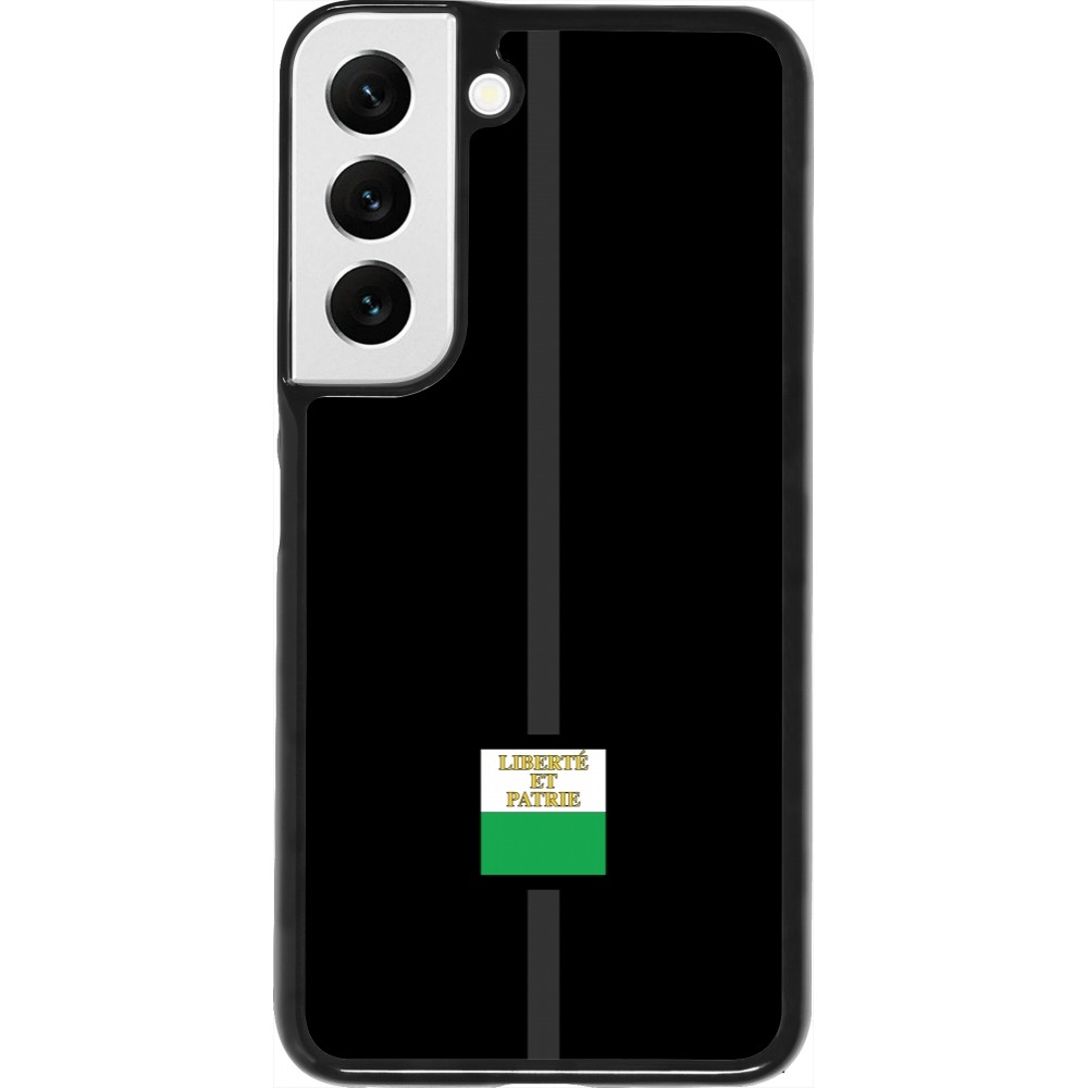 Samsung Galaxy S22 Case Hülle - Kanton VD schwarz