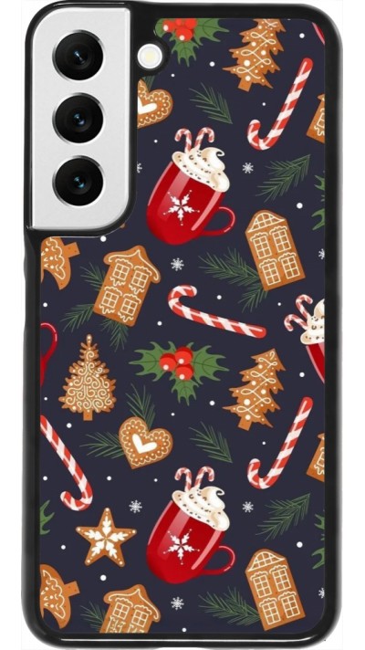 Coque Samsung Galaxy S22 - Christmas 25 Pattern Gingerbread House