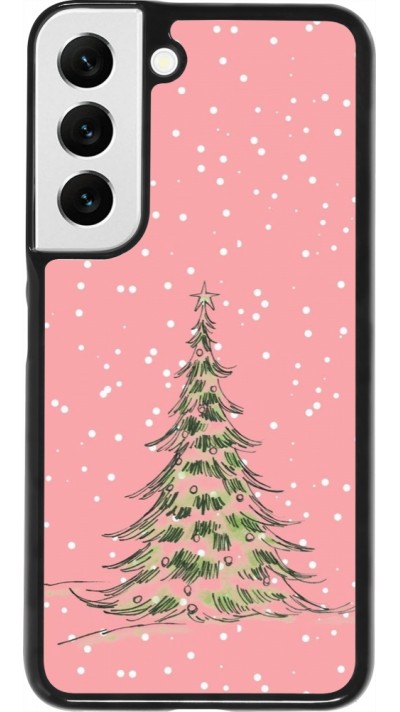 Coque Samsung Galaxy S22 - Christmas 25 Pink Tree