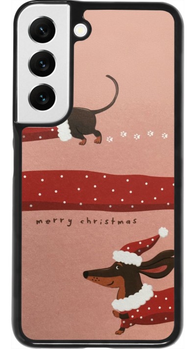 Coque Samsung Galaxy S22 - Christmas 25 Teckel Merry Xmas