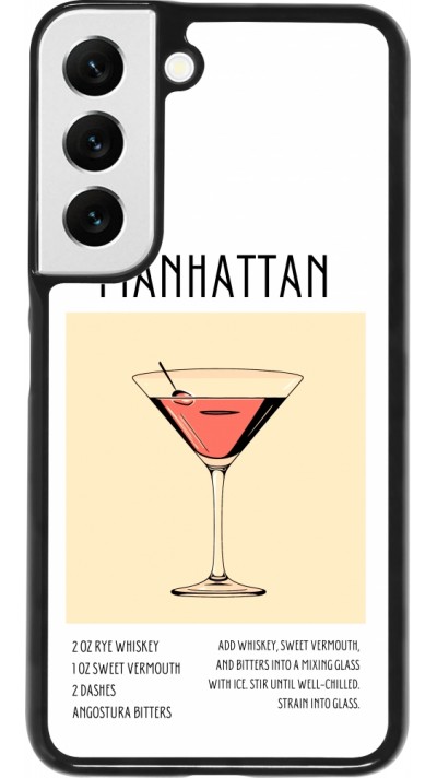 Samsung Galaxy S22 Case Hülle - Cocktail Rezept Manhattan