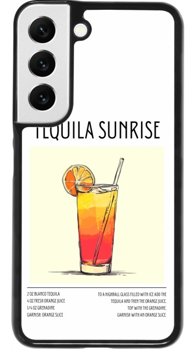 Coque Samsung Galaxy S22 - Cocktail recette Tequila Sunrise