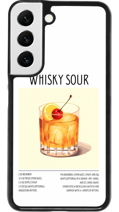 Samsung Galaxy S22 Case Hülle - Cocktail Rezept Whisky Sour