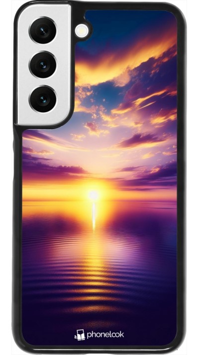 Samsung Galaxy S22 Case Hülle - Sonnenuntergang gelb violett