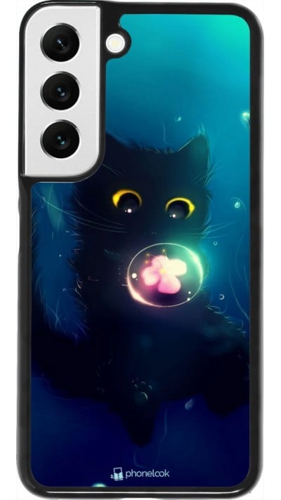 Coque Samsung Galaxy S22 - Cute Cat Bubble