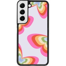 Samsung Galaxy S22 Case Hülle - Easter 2024 rainbow butterflies