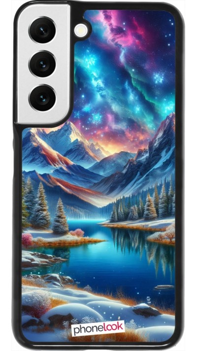 Coque Samsung Galaxy S22 - Fantasy Mountain Lake Sky Stars