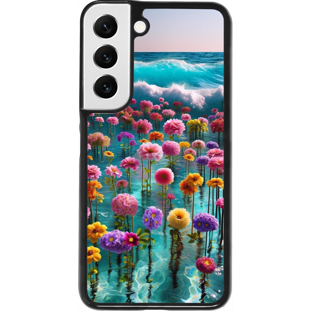 Coque Samsung Galaxy S22 - Flower sea waves