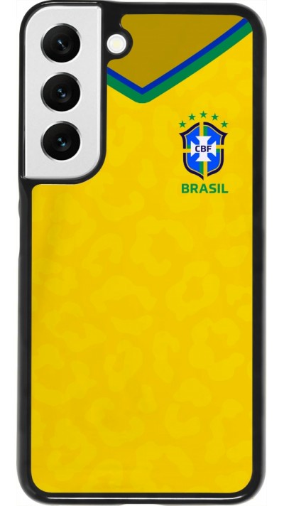 Samsung Galaxy S22 Case Hülle - Brasilien 2022 personalisierbares Fußballtrikot