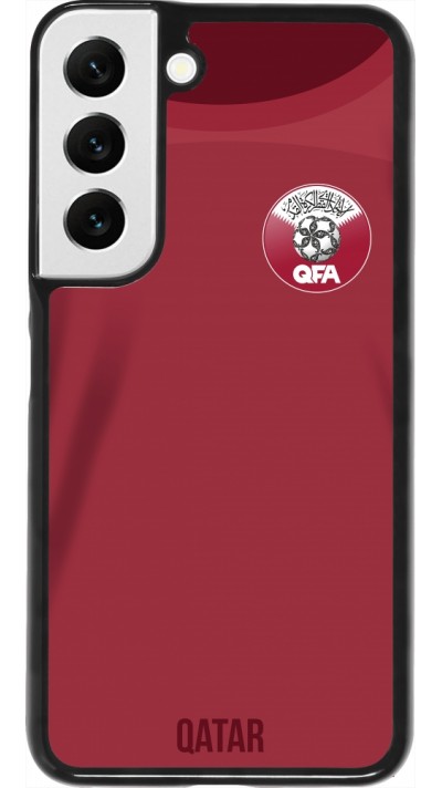 Coque Samsung Galaxy S22 - Maillot de football Qatar 2022 personnalisable