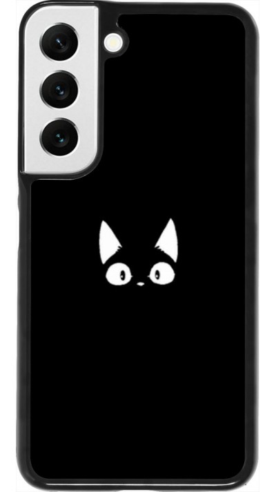 Hülle Samsung Galaxy S22 - Funny cat on black