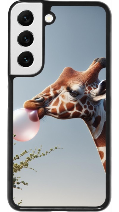 Samsung Galaxy S22 Case Hülle - Giraffe mit Blase