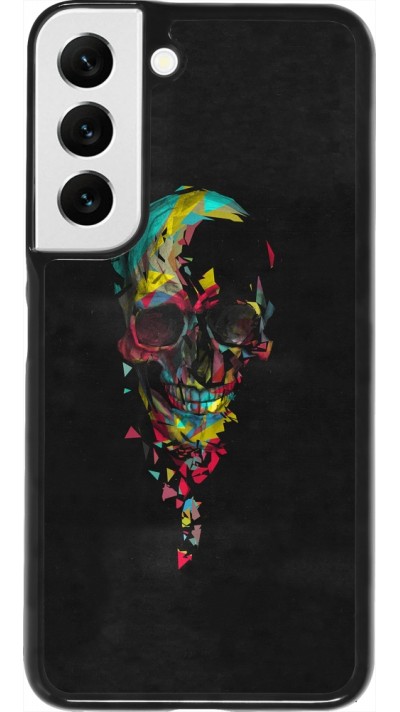 Samsung Galaxy S22 Case Hülle - Halloween 22 colored skull