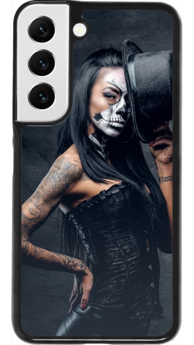 Samsung Galaxy S22 Case Hülle - Halloween 22 Tattooed Girl