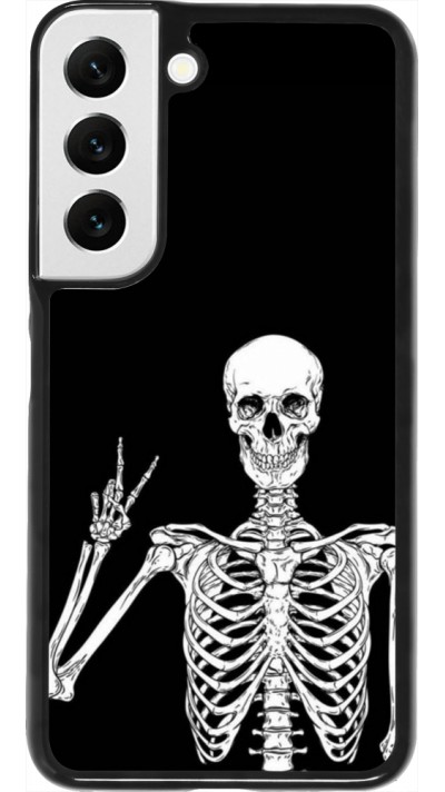 Coque Samsung Galaxy S22 - Halloween 2023 peace skeleton