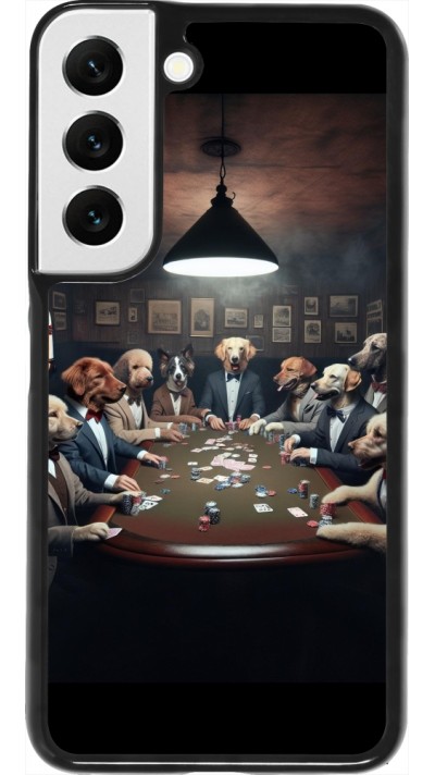 Samsung Galaxy S22 Case Hülle - Die Pokerhunde