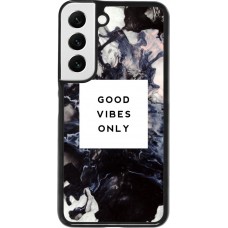 Coque Samsung Galaxy S22 - Marble Good Vibes Only