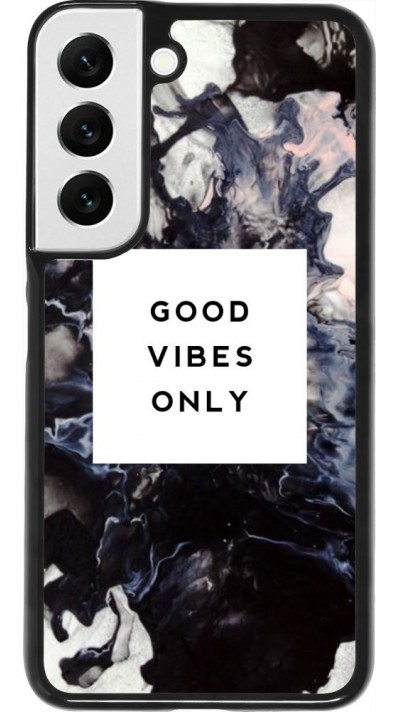 Coque Samsung Galaxy S22 - Marble Good Vibes Only