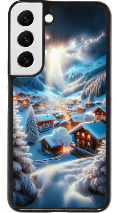 Samsung Galaxy S22 Case Hülle - Berg Schnee Licht