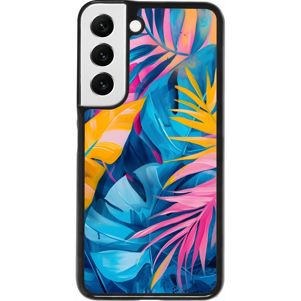 Samsung Galaxy S22 Case Hülle - Palms Blue