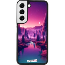 Coque Samsung Galaxy S22 - Paysage Violet-Rose