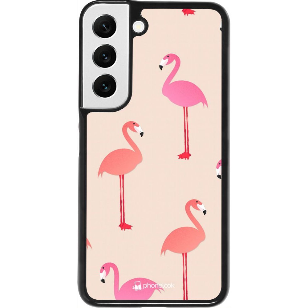 Hülle Samsung Galaxy S22 - Pink Flamingos Pattern