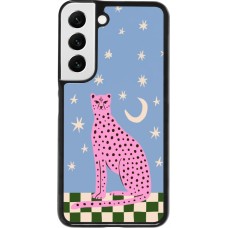 Coque Samsung Galaxy S22 - Pink leopard with stars 2026