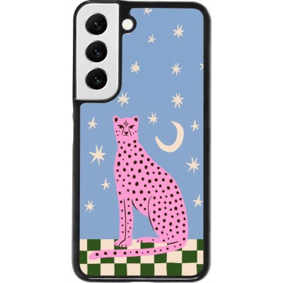 Coque Samsung Galaxy S22 - Pink leopard with stars 2026