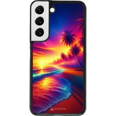 Samsung Galaxy S22 Case Hülle - Strand Sonnenuntergang auffällig