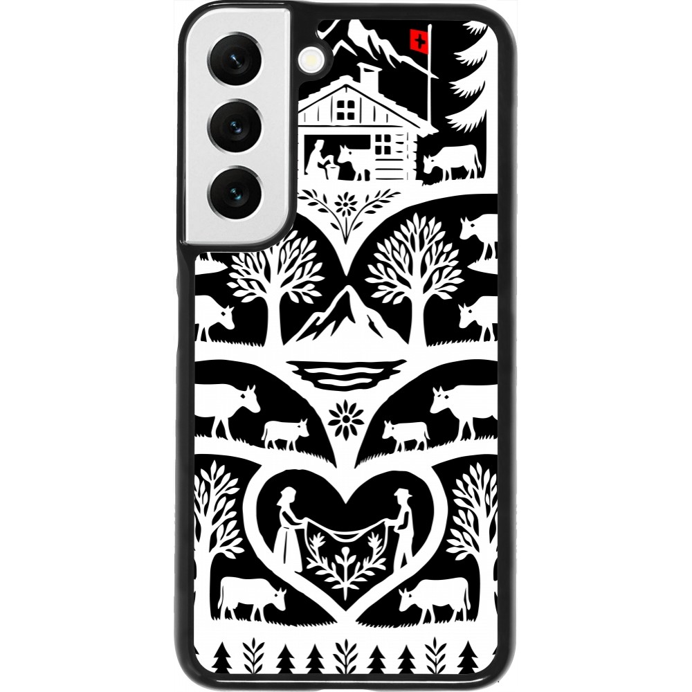 Coque Samsung Galaxy S22 - Poya Suisse 2 noir