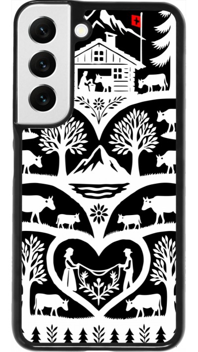 Coque Samsung Galaxy S22 - Poya Suisse 2 noir