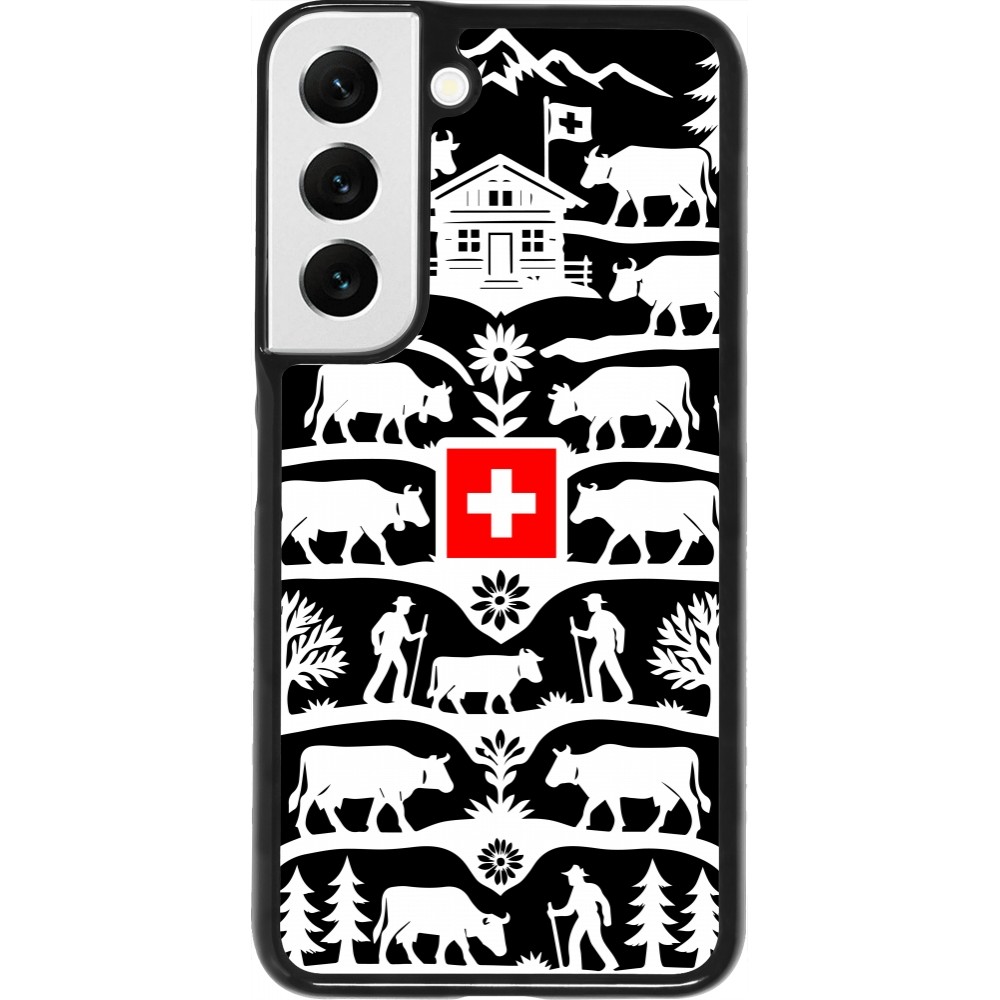 Coque Samsung Galaxy S22 - Poya Suisse 3 noir