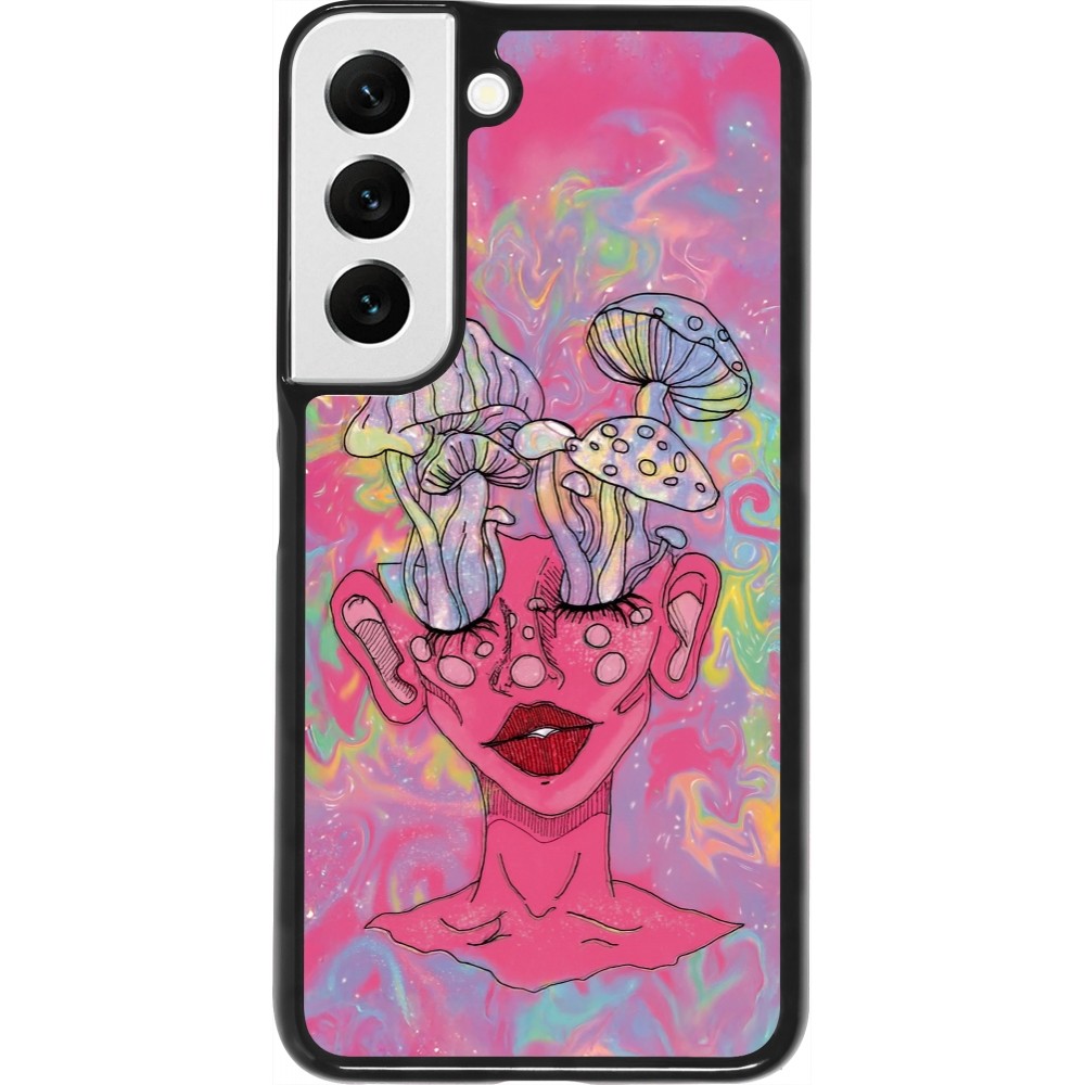 Coque Samsung Galaxy S22 - Psychedelic pink mushroom