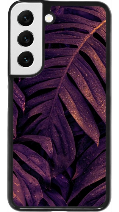 Samsung Galaxy S22 Case Hülle - Purple Light Leaves