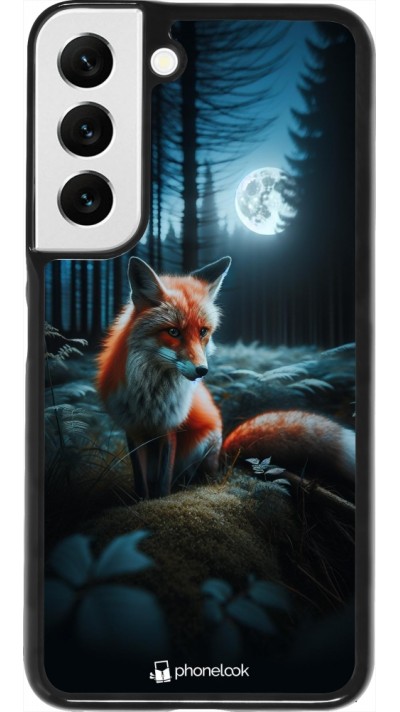 Coque Samsung Galaxy S22 - Renard lune forêt