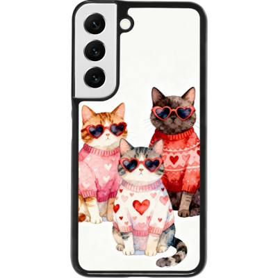 Samsung Galaxy S22 Case Hülle - Saint Valentines Day 26 Cat Love