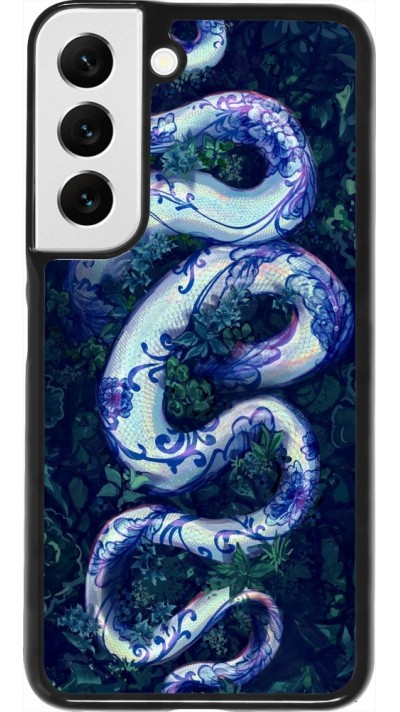 Coque Samsung Galaxy S22 - Serpent Blue Anaconda